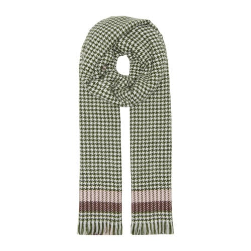 ONLY sjaal ONLALBERTE groen/wit