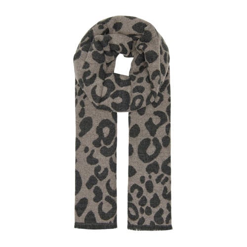 ONLY sjaal ONLMILA luipaardprint bruingrijs