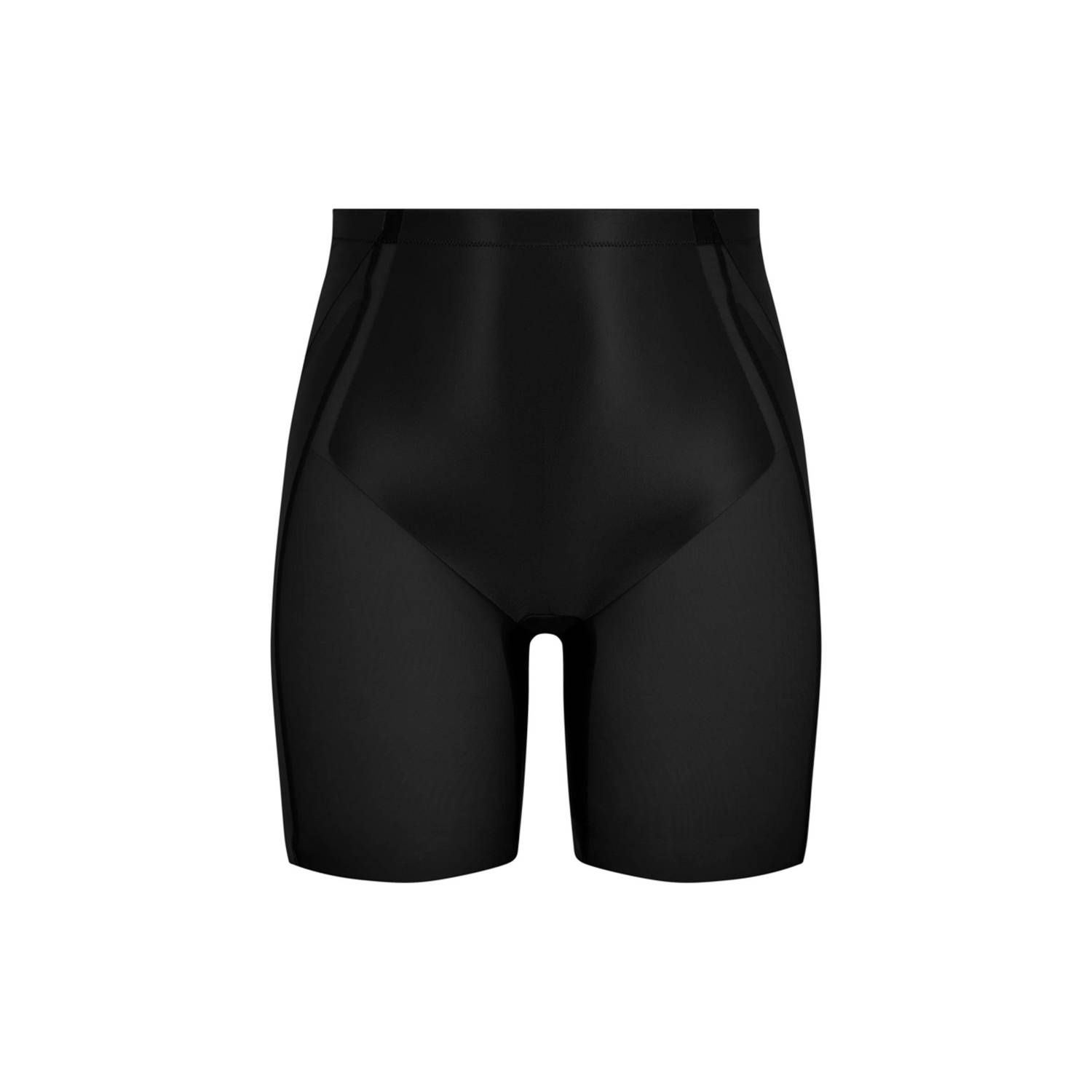 SPANX Shaping Satin medium corrigerende Booty Lifting Mid-Thigh short zwart