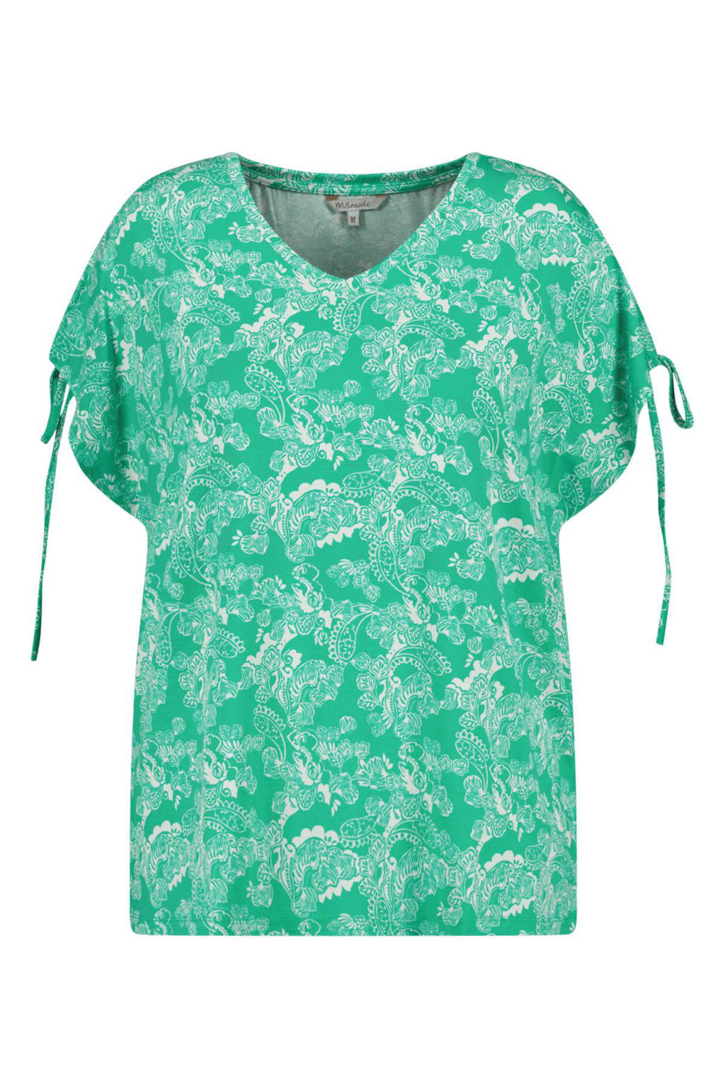 Ms Mode Top Met All Over Print Groen Ecru Wehkamp