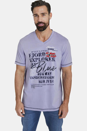 regular fit T-shirt NORDGER Plus Size met printopdruk lavendel
