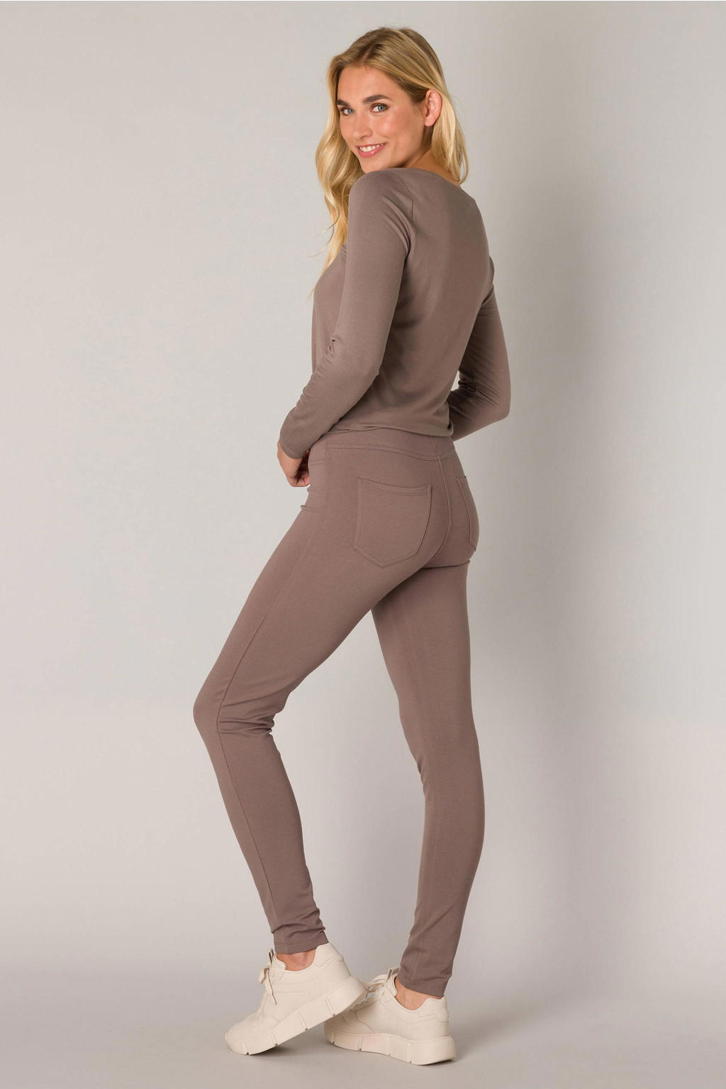 Base Level skinny legging Ornika taupe