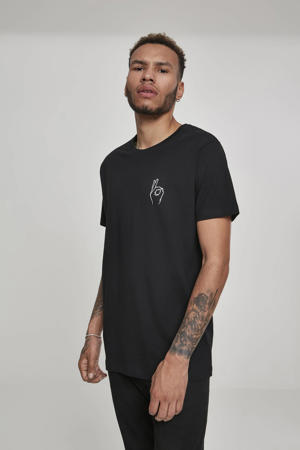 T-shirt Easy Sign met printopdruk zwart