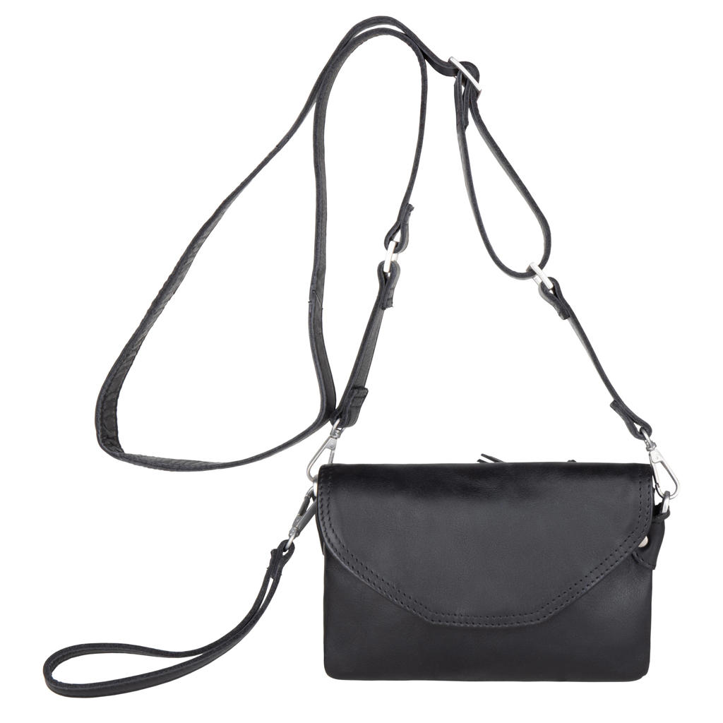 DWRS leren crossbody tas Leola goudkleurig