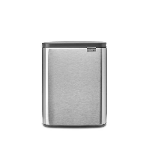 Brabantia Bo Prullenbak - 12 l - Matt Steel Fingerprint Proof - Matt Steel