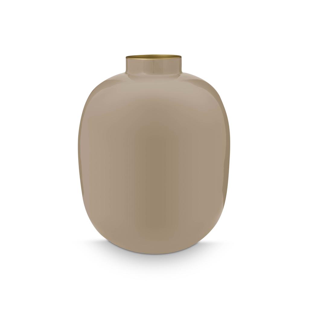 Pip Studio vaas metaal (khaki) (32 cm)