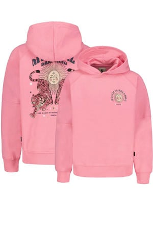 hoodie met backprint roze