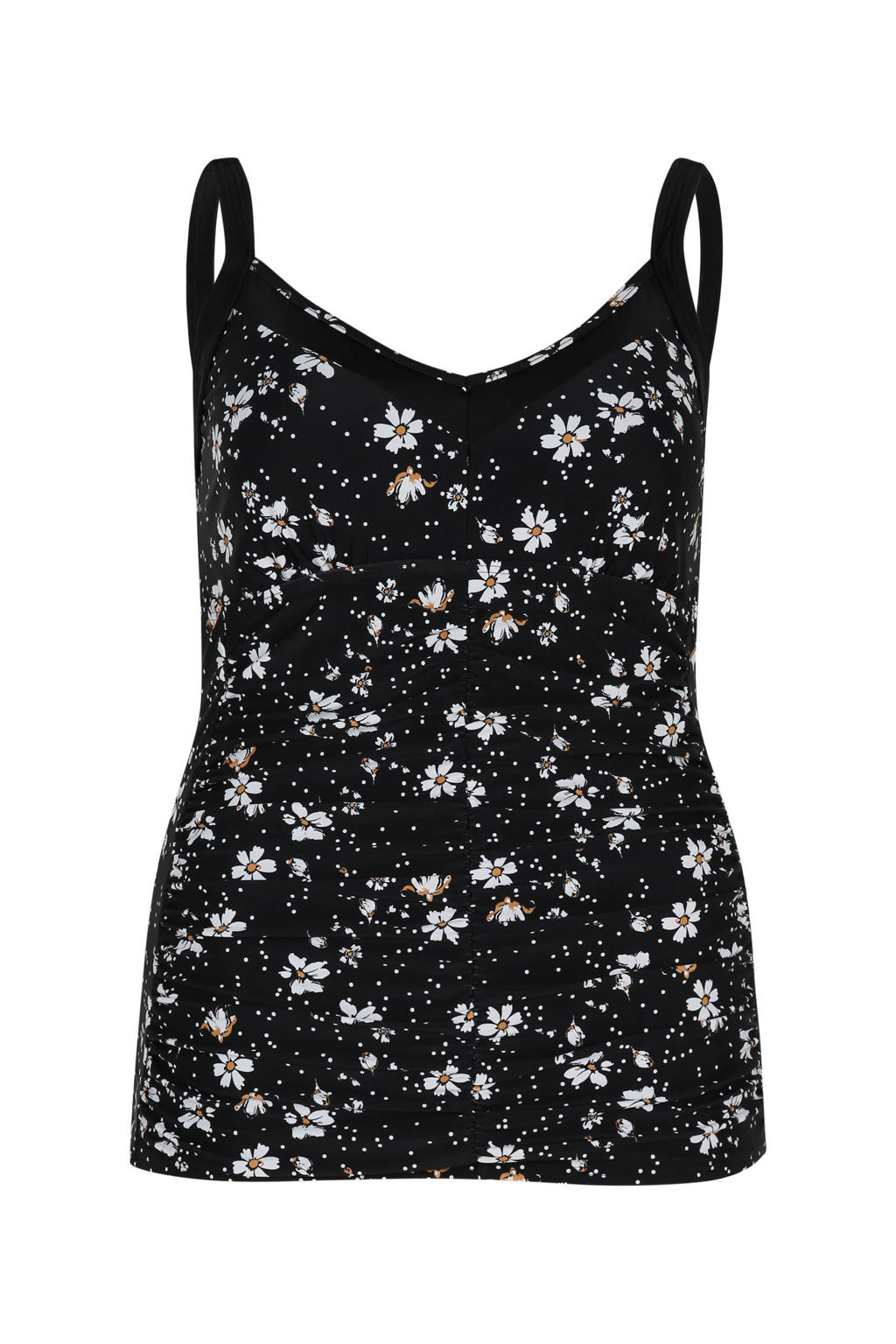 Paprika tankini bikinitop zwart/wit wehkamp