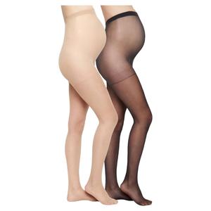 zwangerschapspanty - zwart/beige (set van 2)