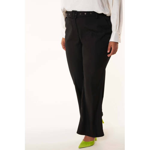 MS Mode flared Ajax pantalon zwart
