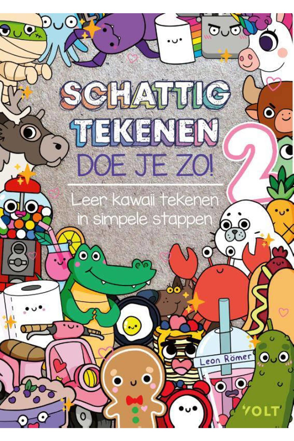 Schattig tekenen: Schattig tekenen doe je zo! deel 2 - Leon Römer