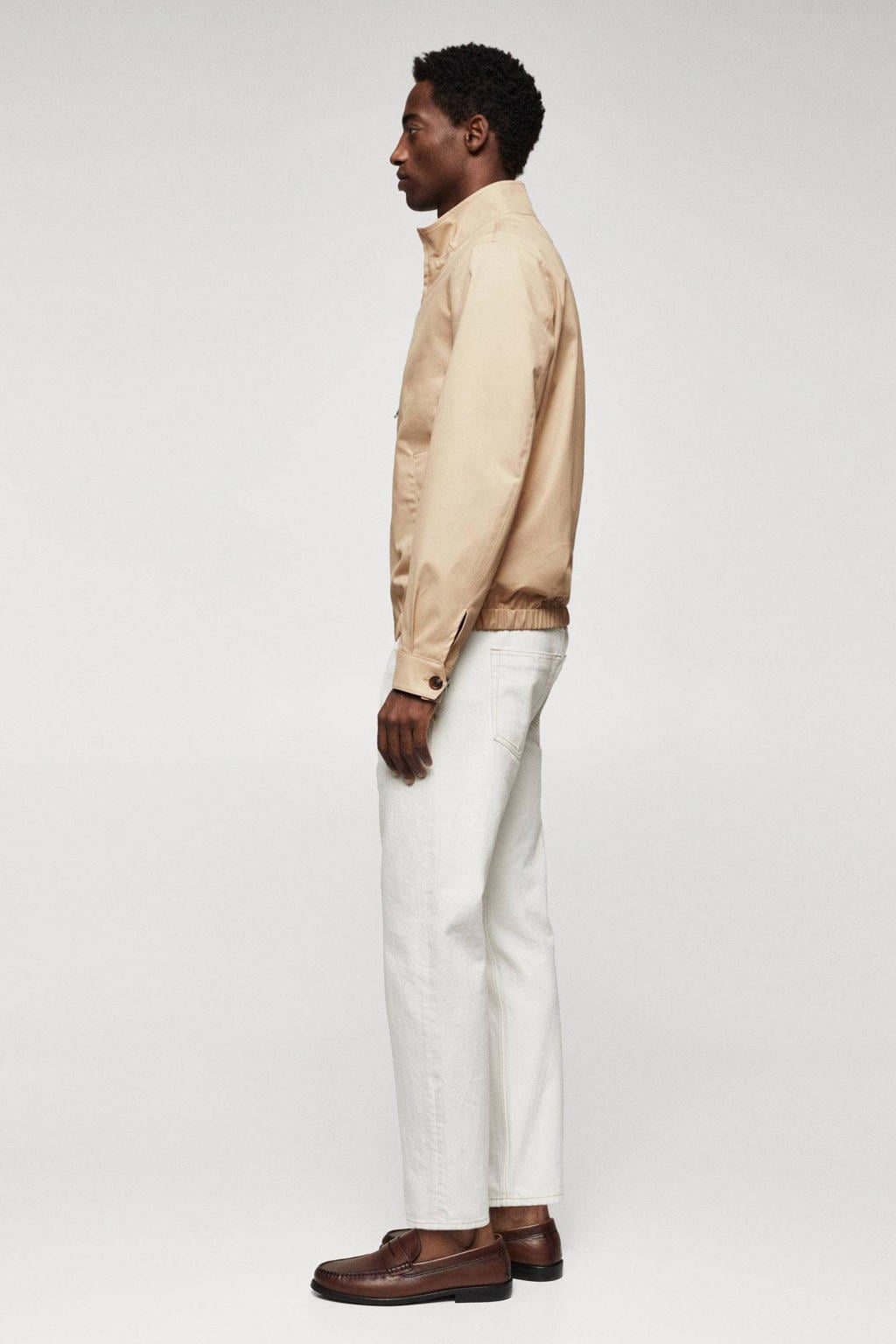 Mango Man bomberjack zomer beige