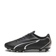 thumbnail: Zwarte heren Puma Vitoria senior voetbalschoenen van imitatieleer