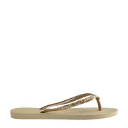 thumbnail: Havaianas   teenslippers met glitters beige