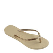 thumbnail: Havaianas   teenslippers met glitters beige