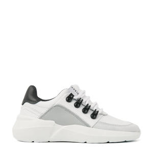   leren sneakers wit
