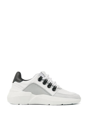   leren sneakers wit