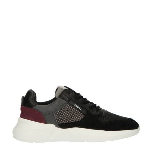 Nubikk sneakers zwart/donkerrood afbeelding
