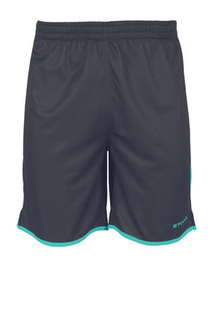 Junior voetbalshort Altius antraciet/groen
