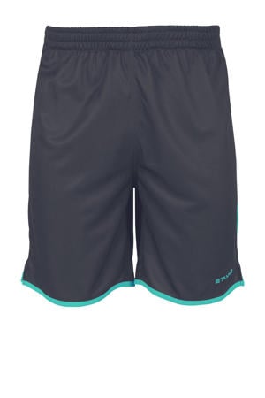 Junior voetbalshort Altius antraciet/groen