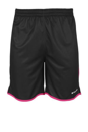 Junior voetbalshort Altius zwart/roze