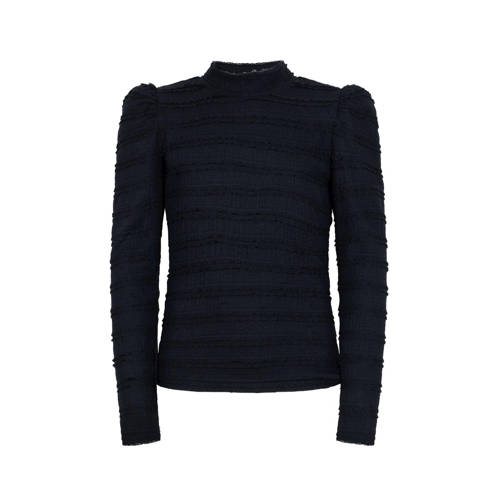 AI&KO top Ivona met textuur zwart afbeelding