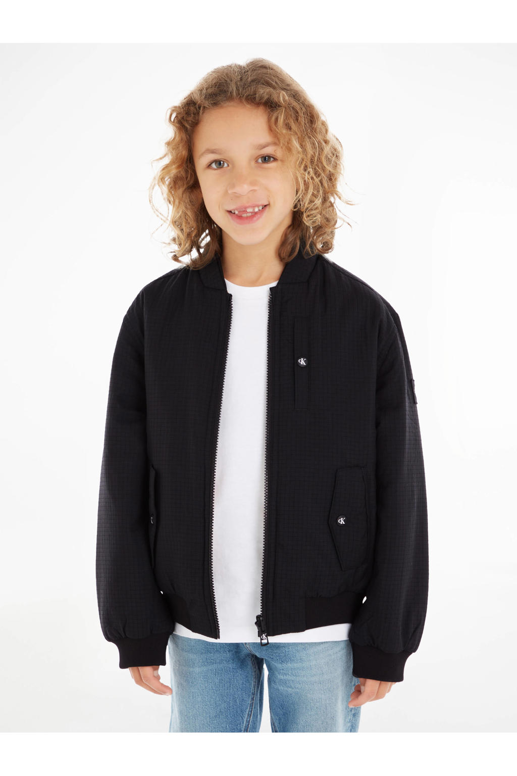 Retour Jeans bomberjack zomer Duco donkerblauw/ecru