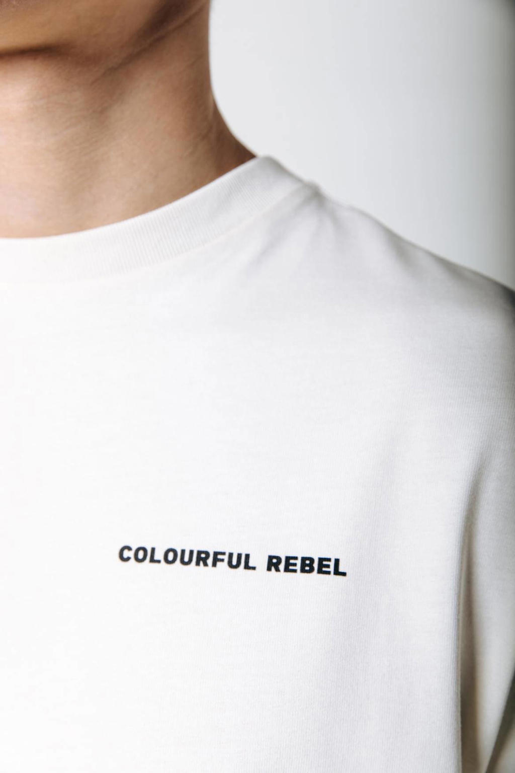 Colourful Rebel longsleeve van katoen off white
