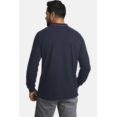 Jan Vanderstorm loose fit polo Plus Size ELLIS donkerblauw afbeelding
