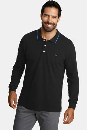 loose fit polo Plus Size ELLIS zwart