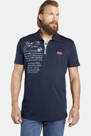 regular polo JANO Plus Size donkerblauw