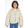 Tommy Hilfiger gewatteerde winterjas GLOBAL STRIPE met contrastbies beige
