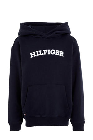 hoodie HILFIGER ARCHED met logo diep donkerblauw
