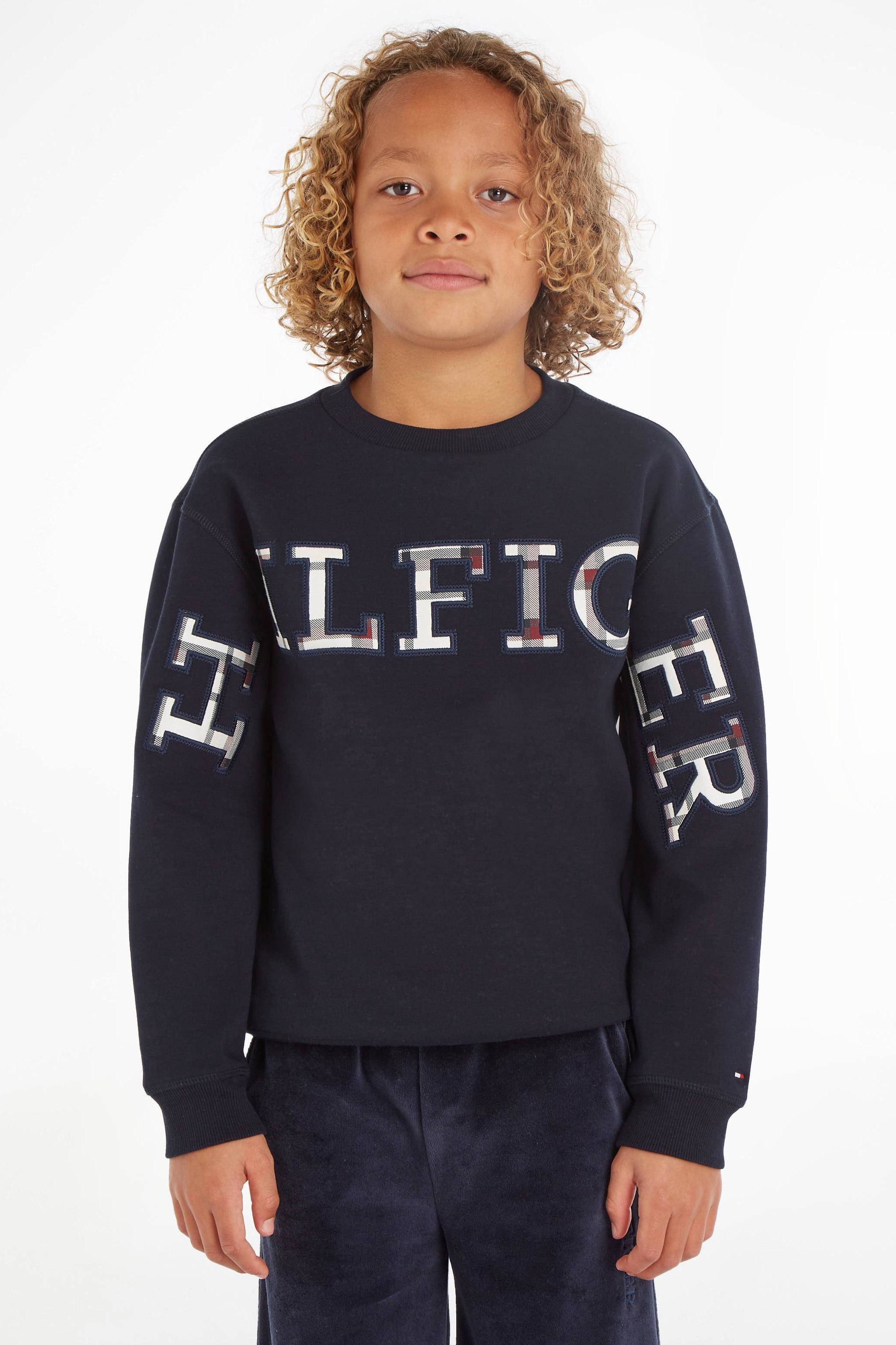 Tommy hilfiger trui discount donkerblauw