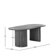 thumbnail: NOUS Living eetkamertafel (220 cm) Jaime