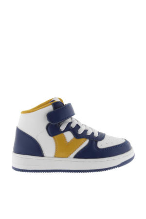   sneakers donkerblauw/wit/geel