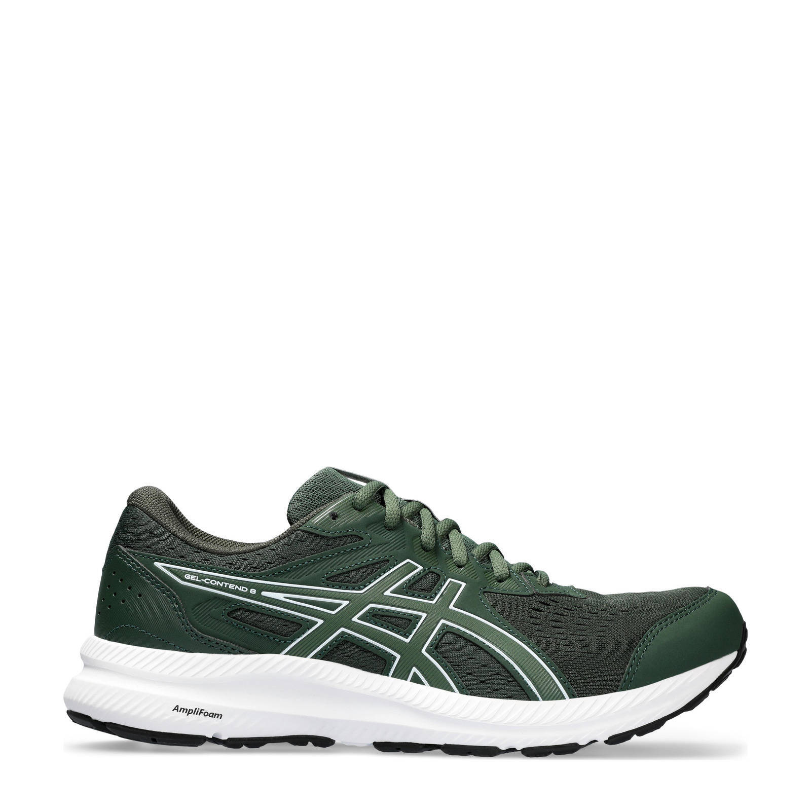 ASICS Gel Contend 8 hardloopschoenen donkergroen wit wehkamp