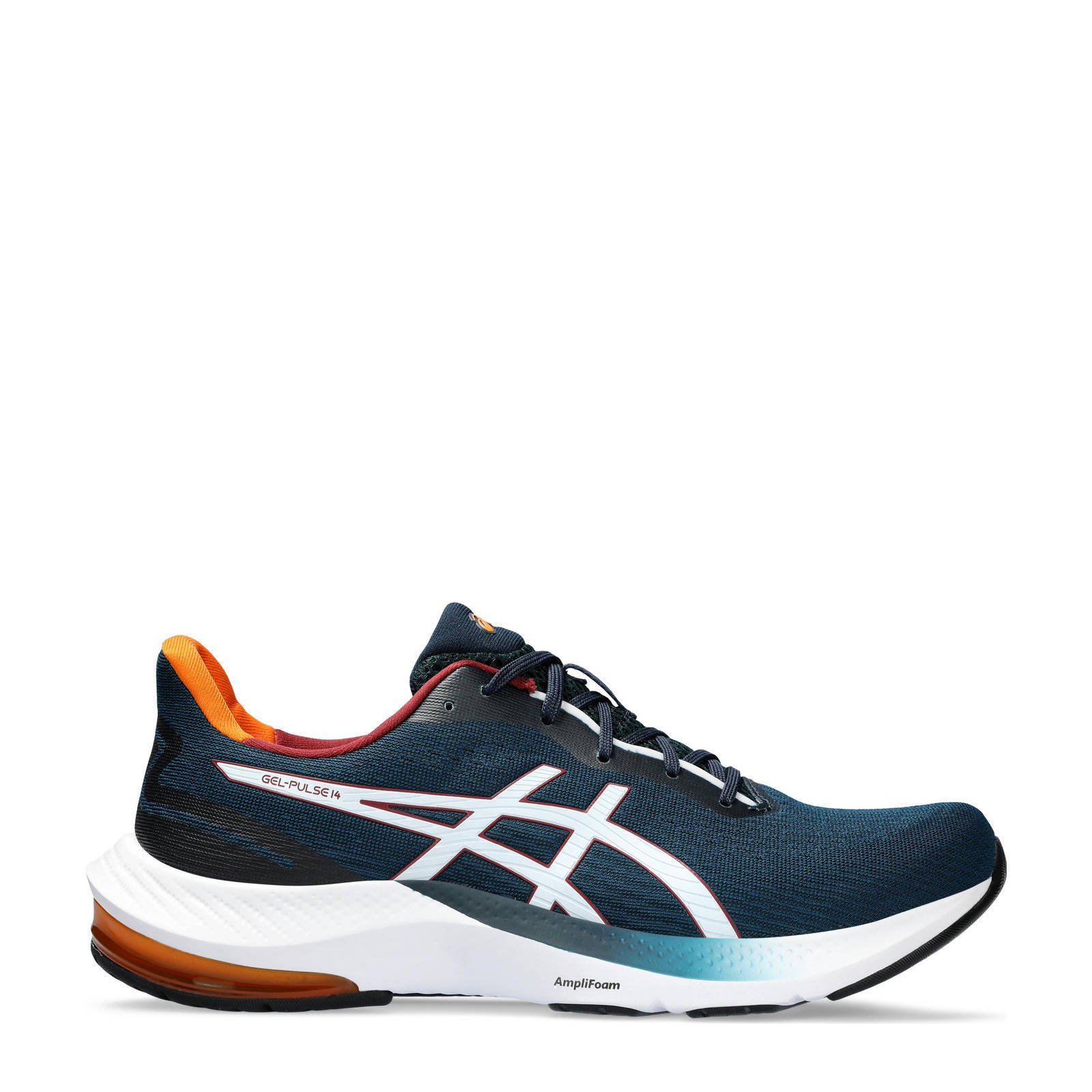 ASICS Gel Pulse 14 hardloopschoenen donkerblauw wit wehkamp