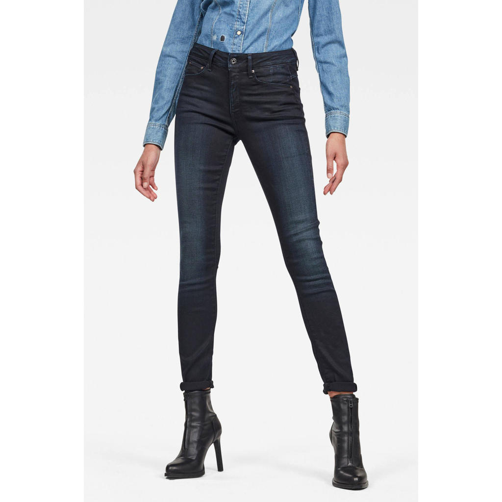 G-Star RAW 3301 high waist skinny jeans dark blue denim | wehkamp