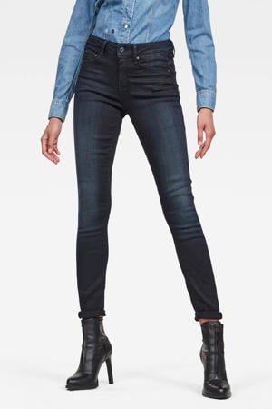 3301 high waist skinny jeans dark blue denim