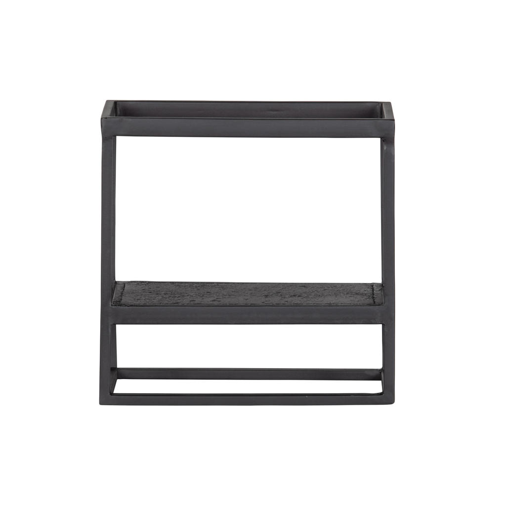 WOOOD WOOOD Wandrek Binnen/Buiten Febe - Metaal - Zwart - 40x40x20