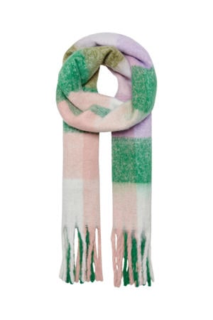 sjaal ONLBILLIE groen/roze