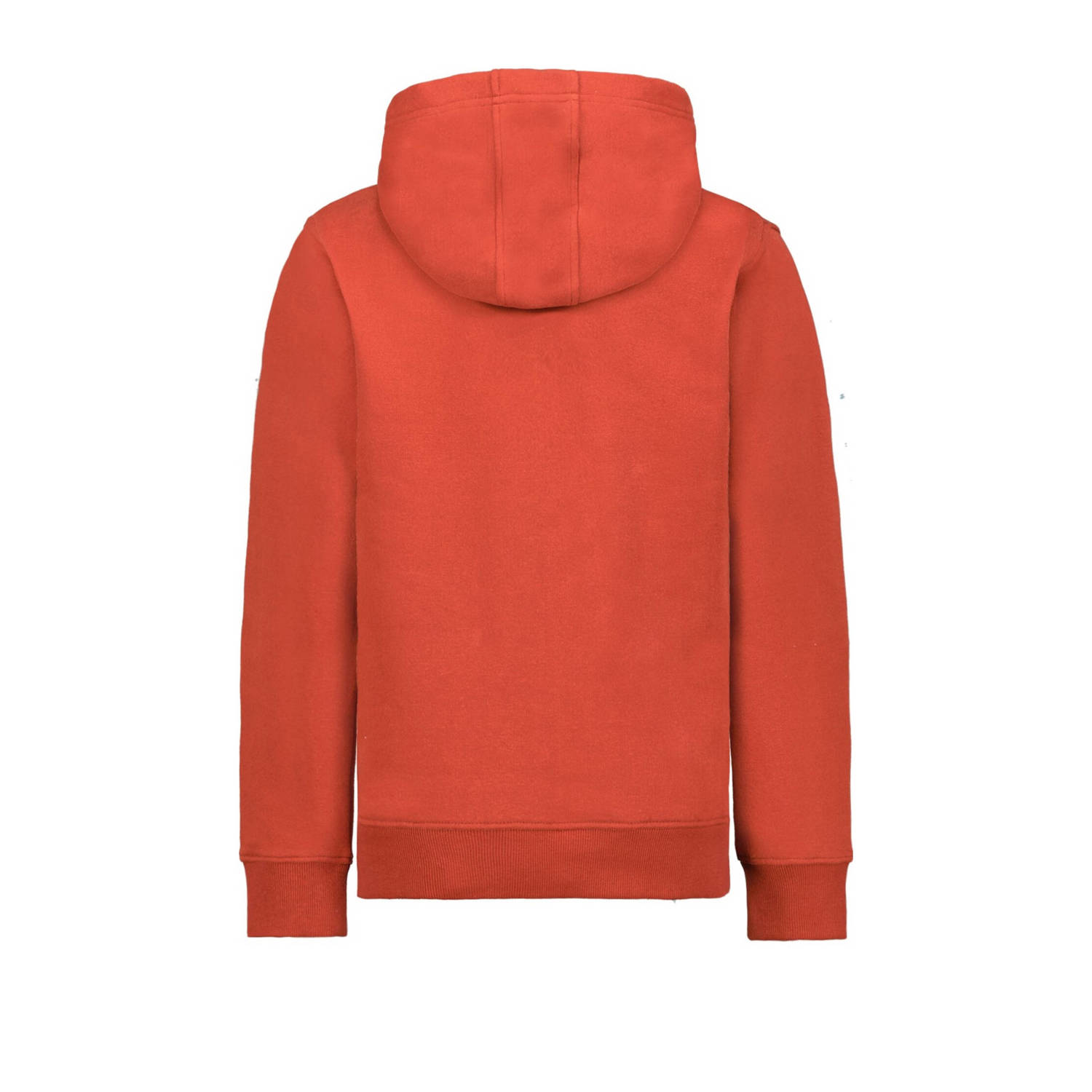 Garcia hoodie met printopdruk roodbruin