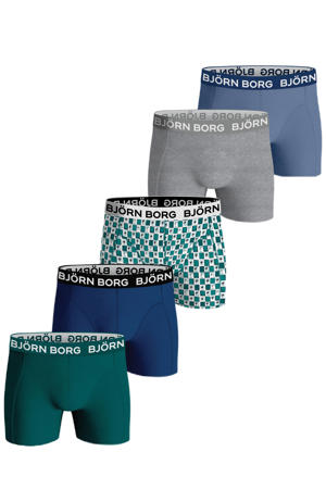   boxershort - set van 5 blauw/groen