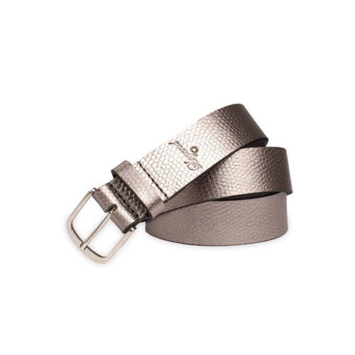 Legend leren riem zilverkleurig afbeelding