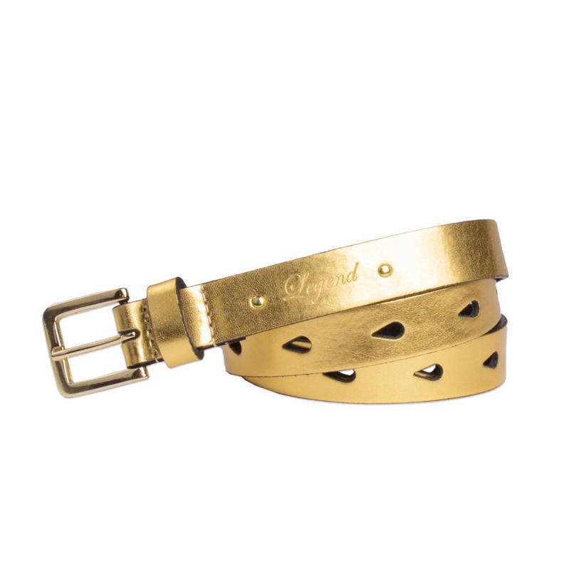 Legend leren riem goudkleurig | wehkamp