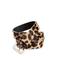 Legend leren riem met panterprint beige