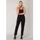 Base Level tapered fit broek zwart