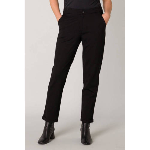 Base Level tapered fit broek zwart afbeelding