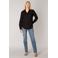 Base Level blouse Yael met linnen zwart